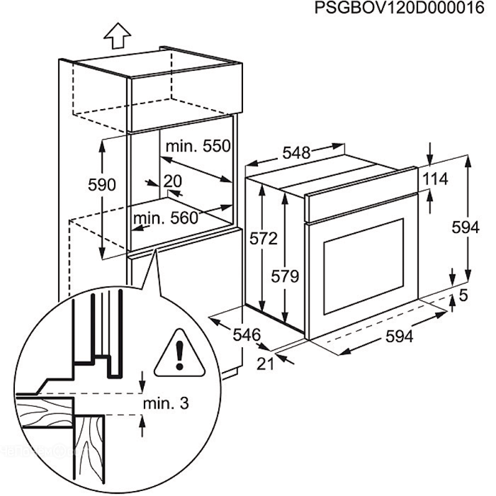 Духовой шкаф electrolux eob5851aox